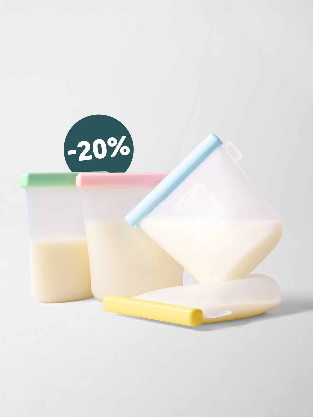 Sachets de conservation de lait maternel x4